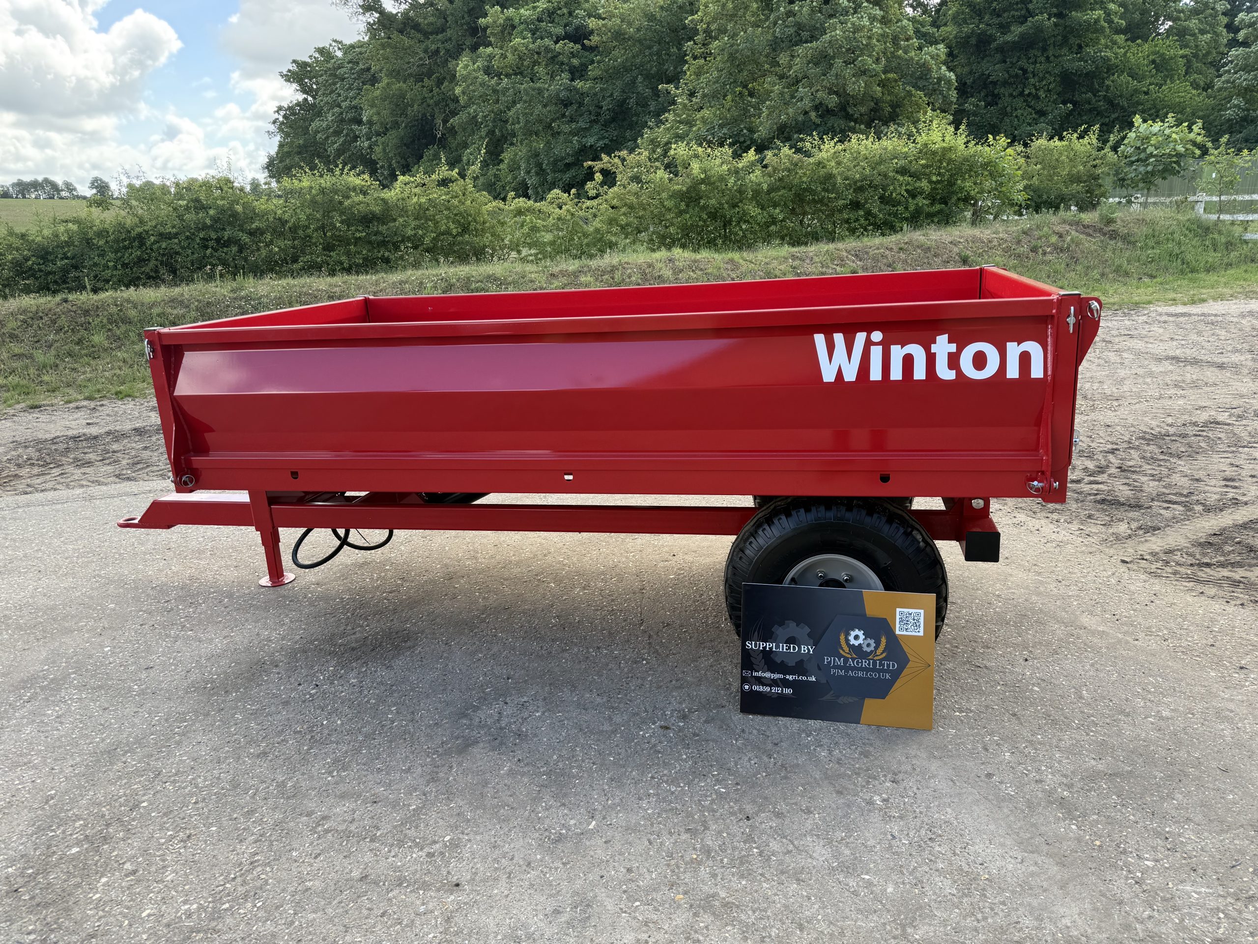 3 tonne tipping trailer with removable sides