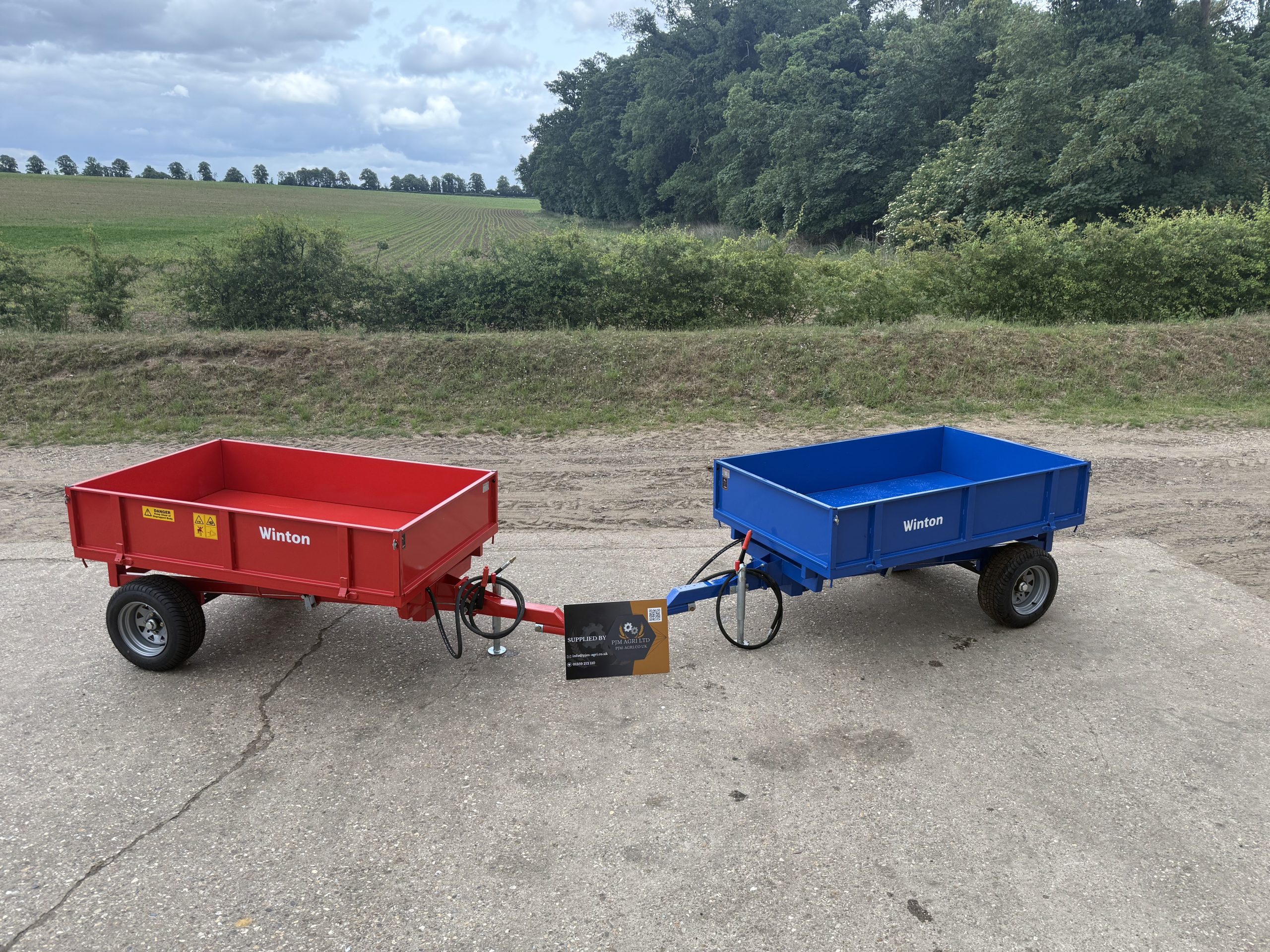 Small holder tipping trailer for sale